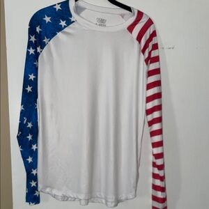 Ocean Current Stars and Stripes Long Sleeve Shirt